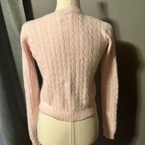 Brandy Melville Pink Crewneck Cable Knit